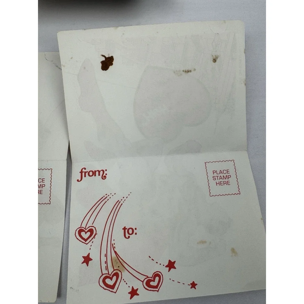 VTG 80's DC Comics Valentine's Day Cards (5) AQUAMAN Batman Superman‎ Unused